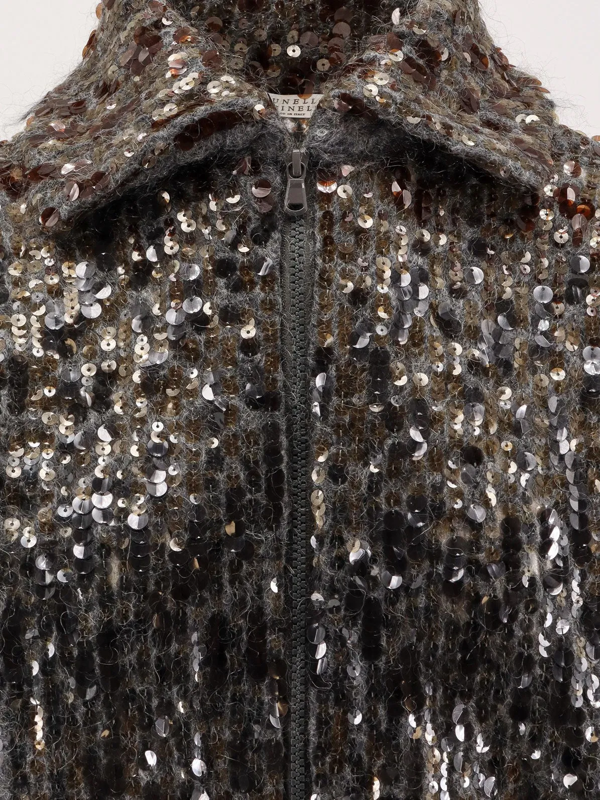 Brunello Cucinelli Mohair cardigan with all-over sequins sold by Siebentaschen product image thumbnail 3