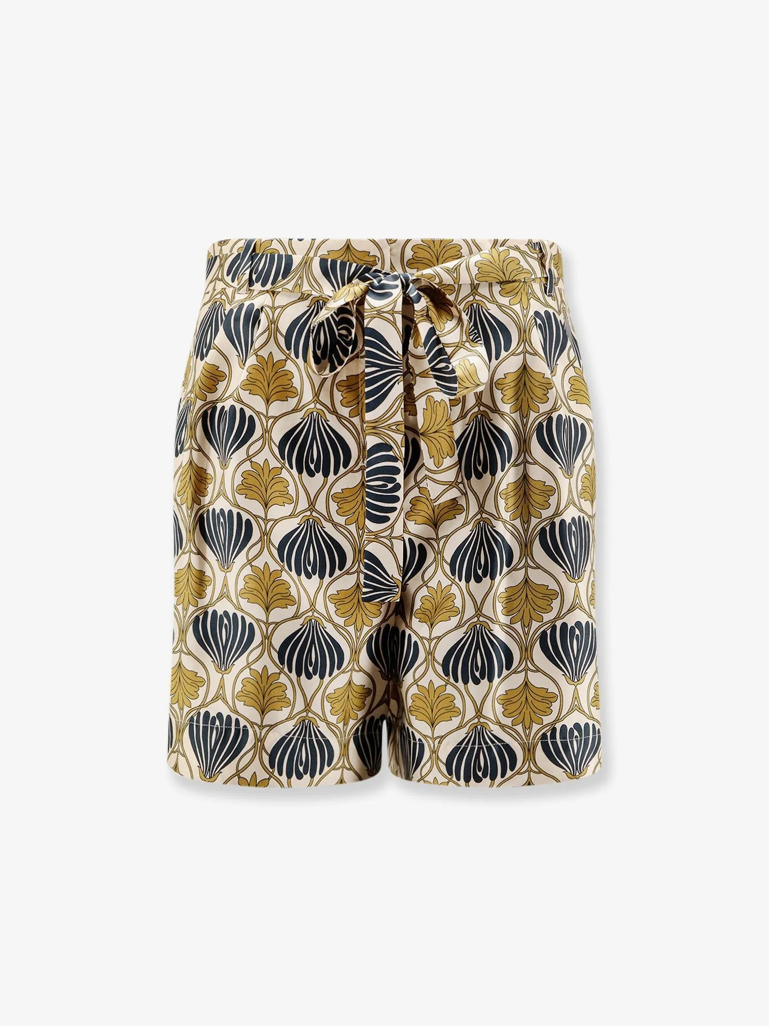 Max Mara Metello multicolor silk shorts sold by Siebentaschen