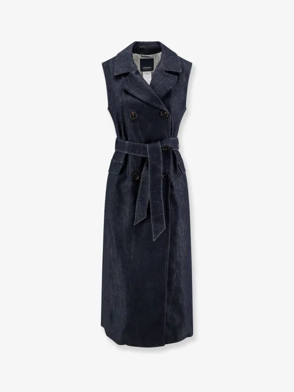 'S MAX MARA Greta midi denim dress sold by Siebentaschen