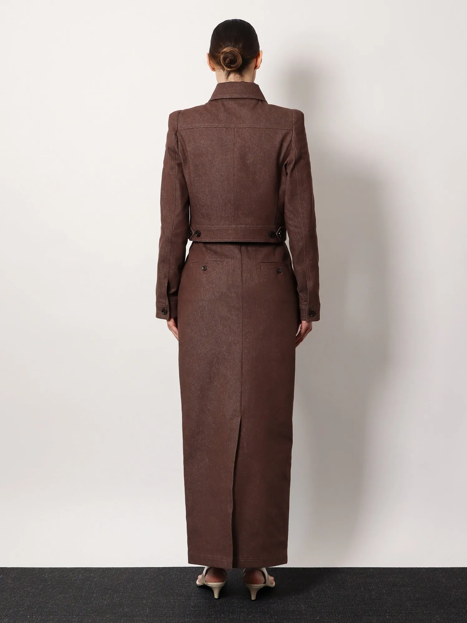 Max Mara Pianosa max mara sfilata cotton long skirt sold by Siebentaschen product image thumbnail 3