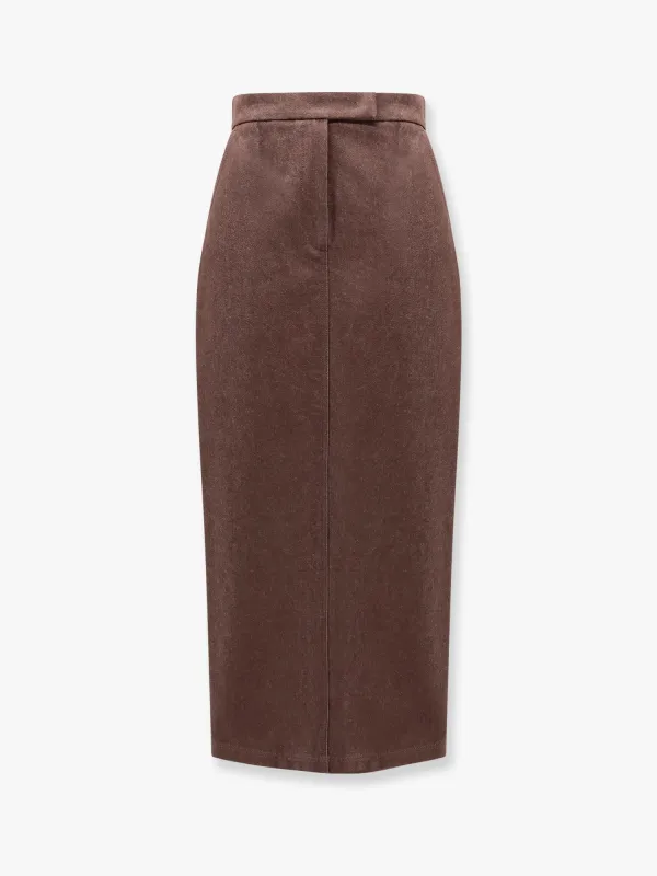 Max Mara Pianosa max mara sfilata cotton long skirt sold by Siebentaschen