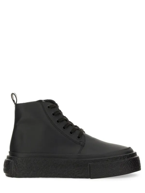 MM6 MAISON MARGIELA LEATHER LACE-UP SNEAKER sold by Siebentaschen