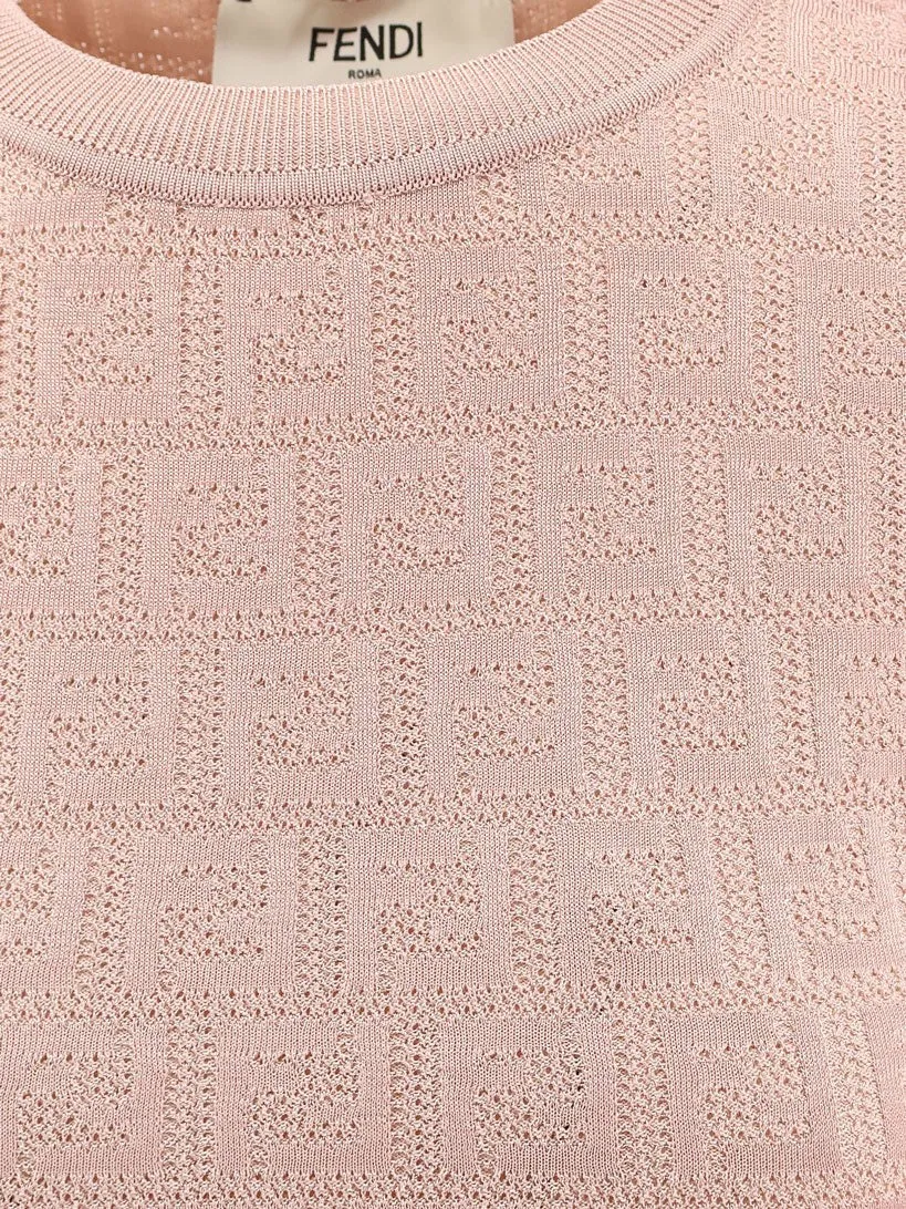 Fendi FF cotton and viscose dress sold by Siebentaschen product image thumbnail 3