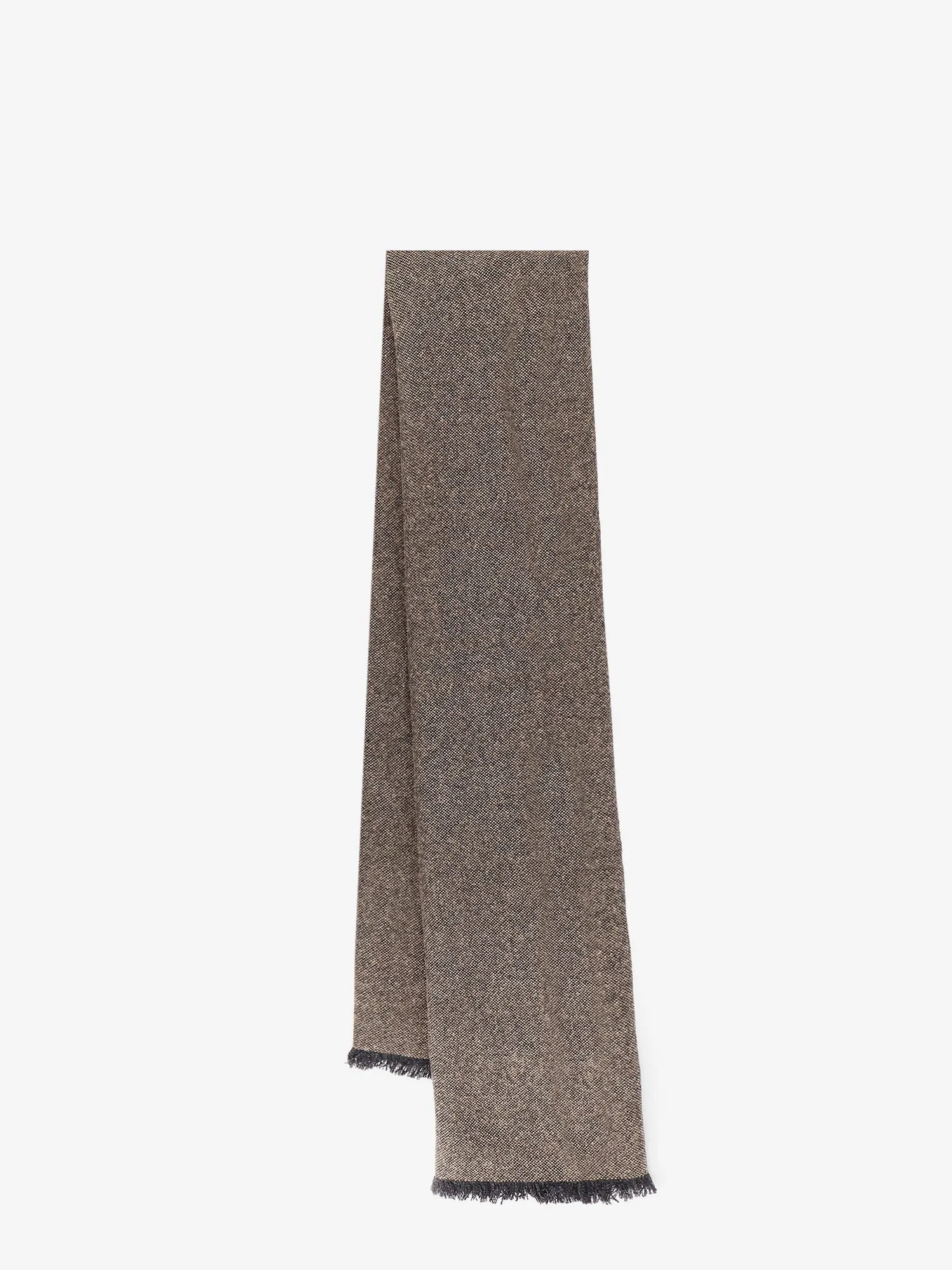 Brunello Cucinelli Cashmere blend scarf with lurex profiles sold by Siebentaschen