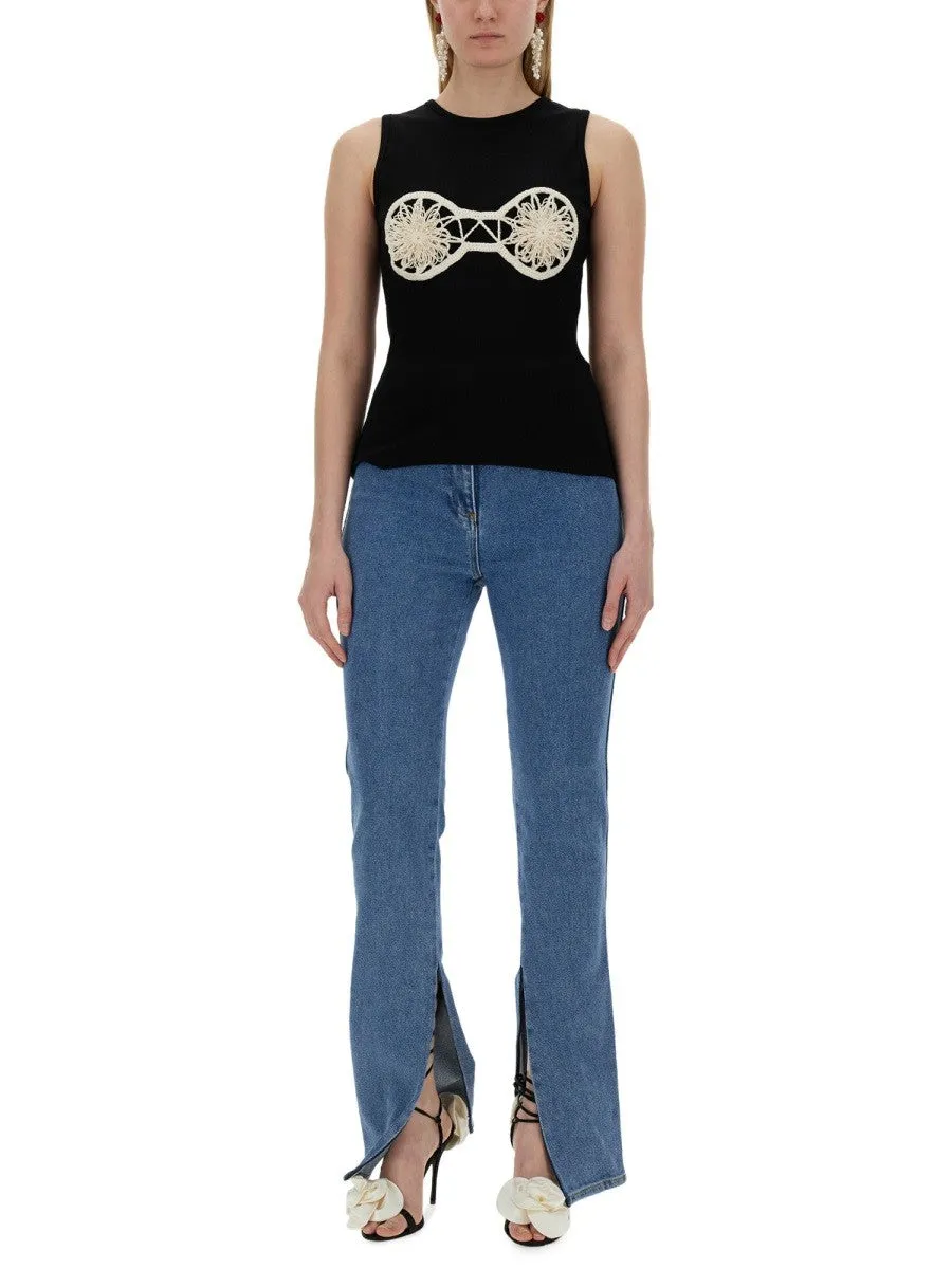 MAGDA BUTRYM TOP WITH CROCHET INSERT sold by Siebentaschen product image thumbnail 3