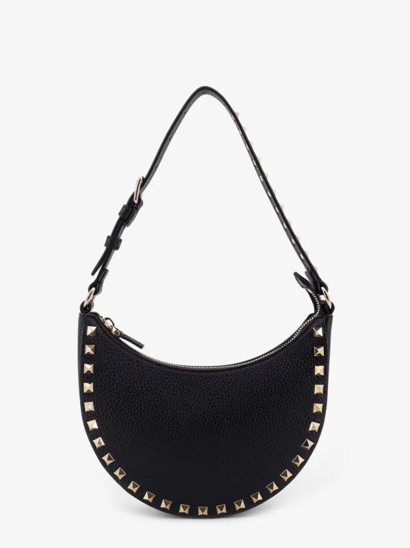 Valentino Garavani Valentino Garavani Rockstud leather mini hobo bag sold by Siebentaschen