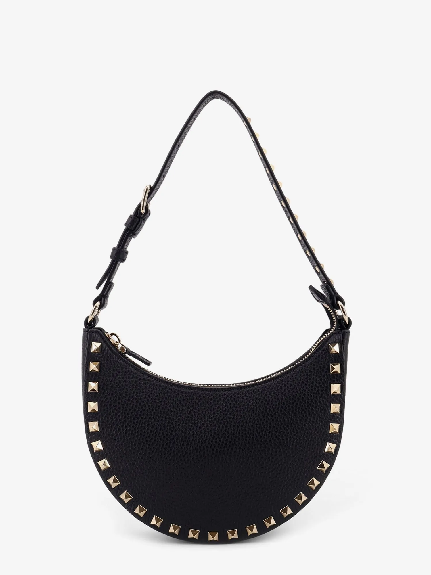 Valentino Garavani Valentino Garavani Rockstud leather mini hobo bag sold by Siebentaschen