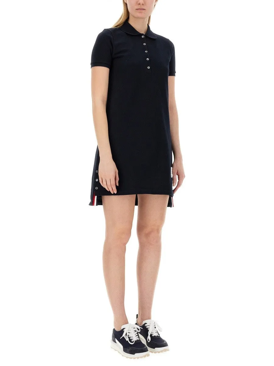 THOM BROWNE COTTON PIQUE POLO SHIRT DRESS sold by Siebentaschen product image thumbnail 4