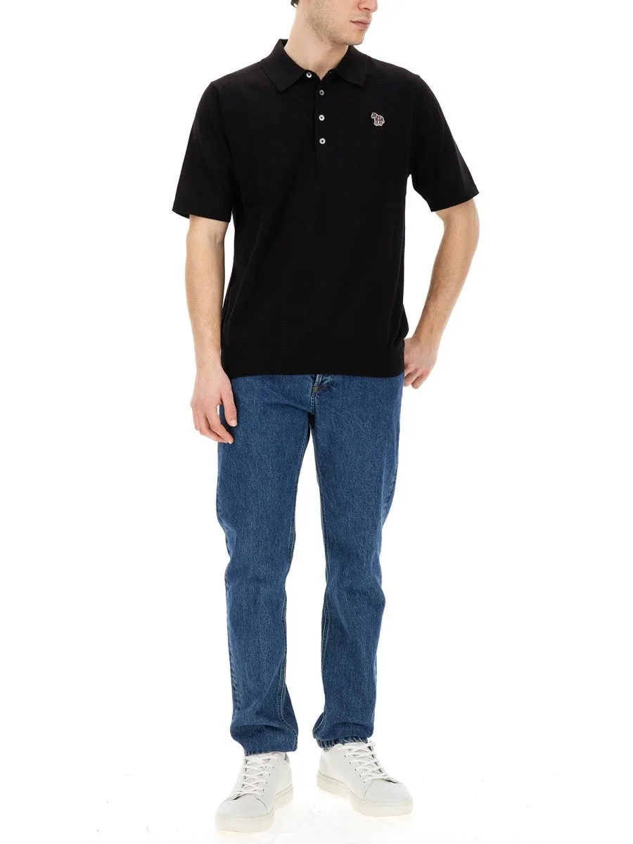 PS BY PAUL SMITH POLO SHIRT WITH ZEBRA PATCH sold by Siebentaschen product image thumbnail 2