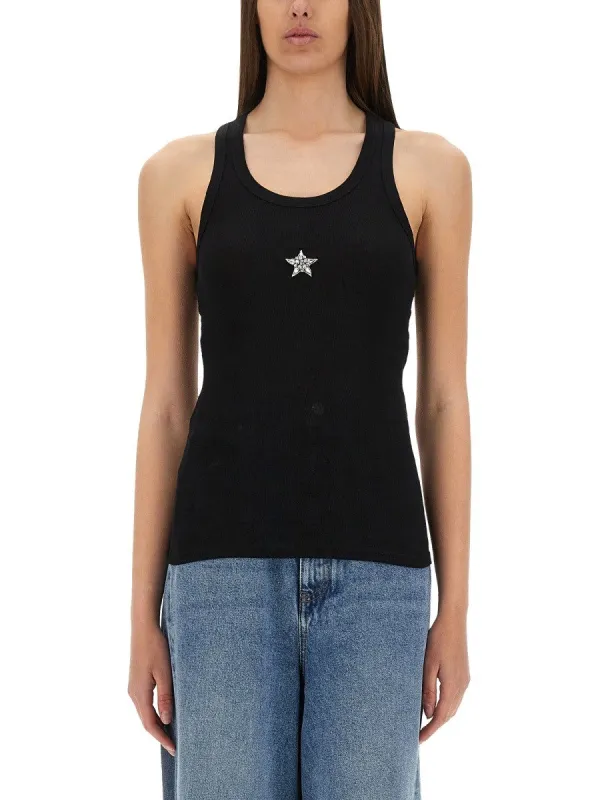 stella mccartney "CRYSTAL MINI STAR" TANK TOP sold by Siebentaschen