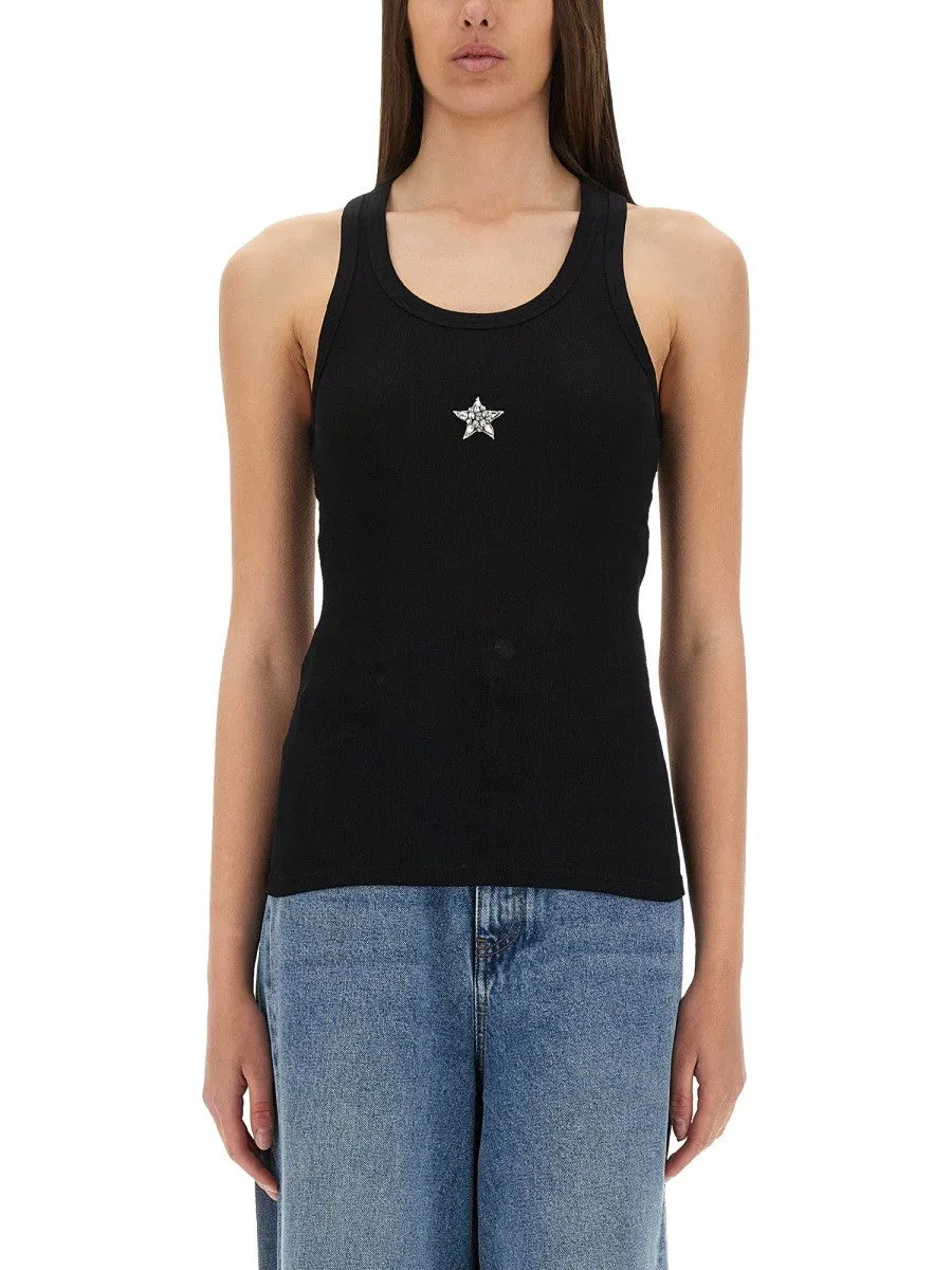 stella mccartney "CRYSTAL MINI STAR" TANK TOP sold by Siebentaschen