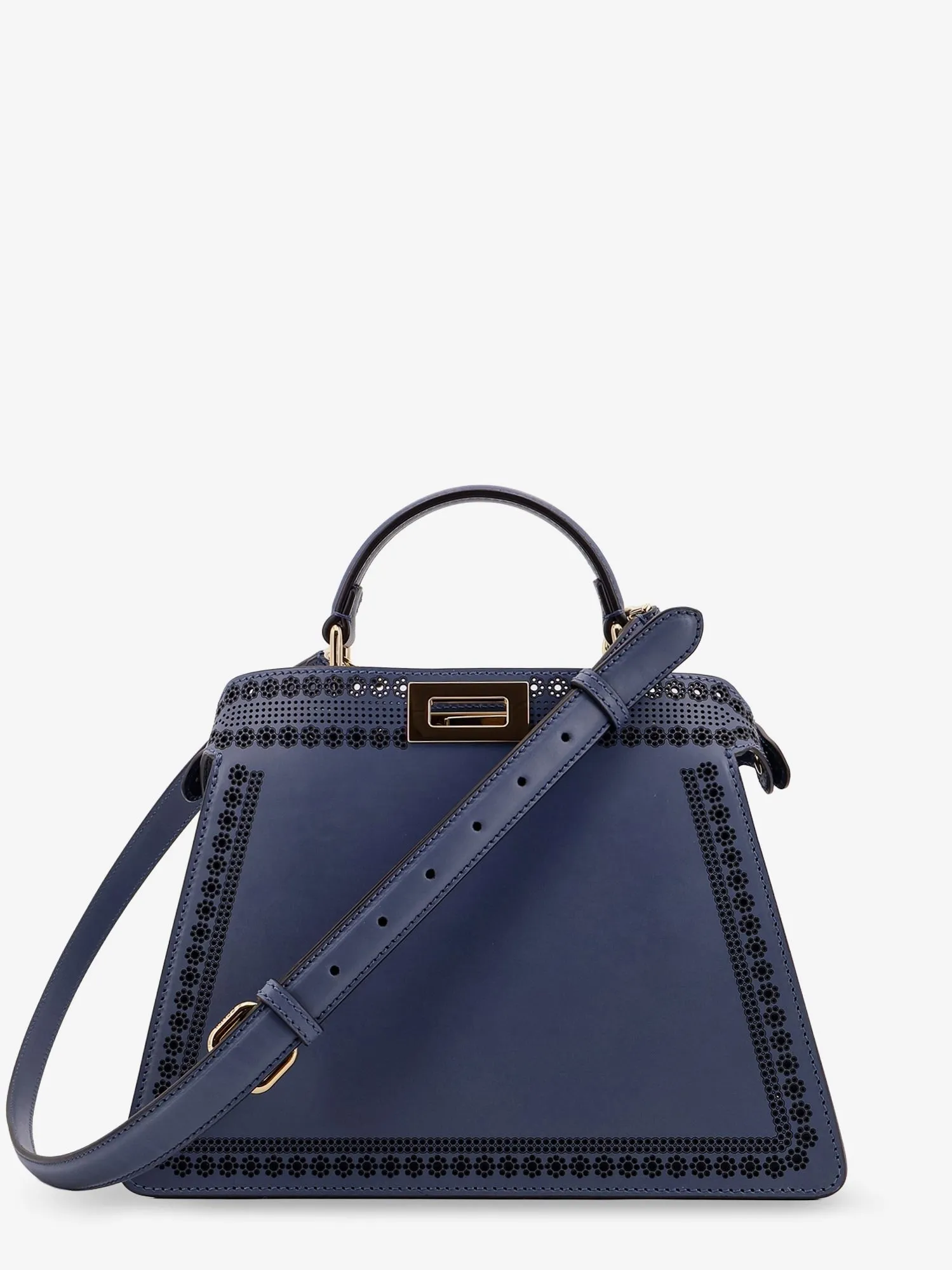 Fendi Peekaboo ISeeU Small leather shoulder bag with laser-cut Coral Bandana motif sold by Siebentaschen product image thumbnail 3