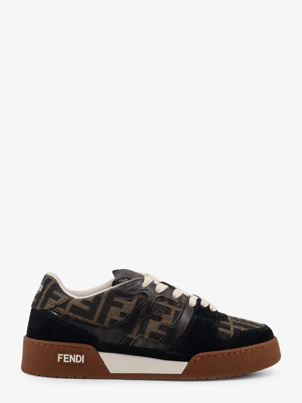 Fendi Fendi Match suede sneakers with jacquard FF fabric inserts sold by Siebentaschen