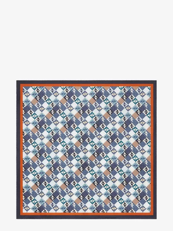 Fendi Silk foulard with all-over FF logo sold by Siebentaschen