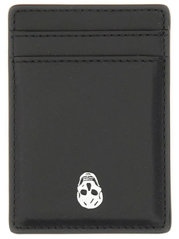Alexander Mcqueen MAGNETIC CARD HOLDER "SKULL" sold by Siebentaschen