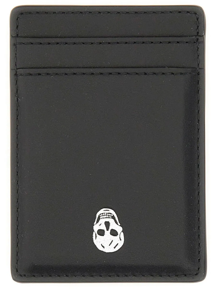 Alexander Mcqueen MAGNETIC CARD HOLDER "SKULL" sold by Siebentaschen