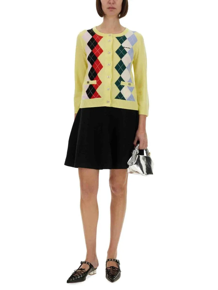 GANNI JACQUARD CASHMERE CARDIGAN sold by Siebentaschen product image thumbnail 2