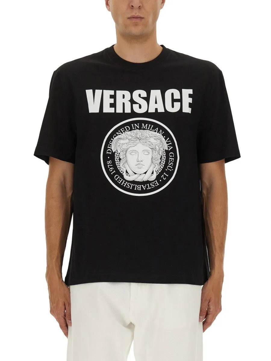 Versace T-SHIRT WITH LOGO sold by Siebentaschen