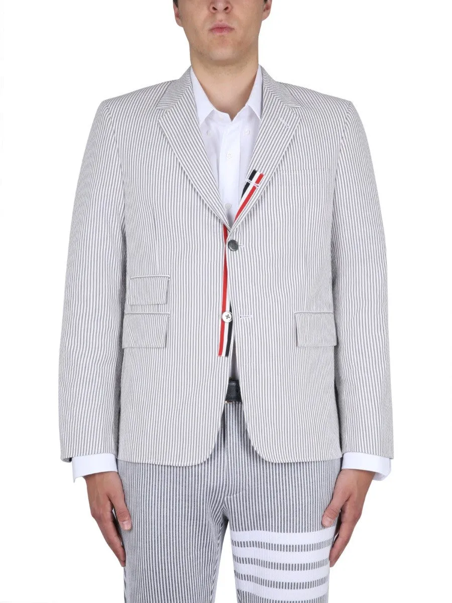 THOM BROWNE STRIPED JACKET sold by Siebentaschen