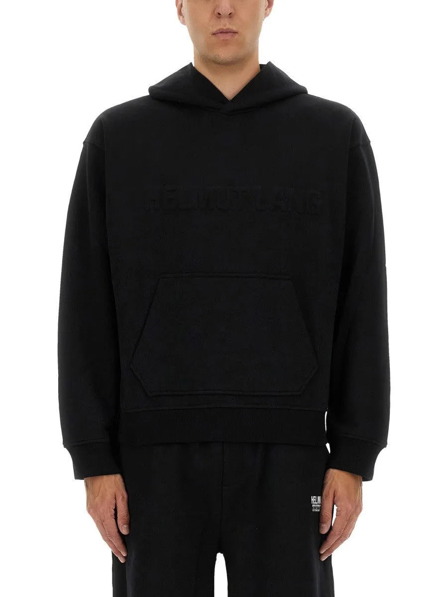 Helmut Lang SWEATSHIRT WITH EMBOSSED LOGO sold by Siebentaschen
