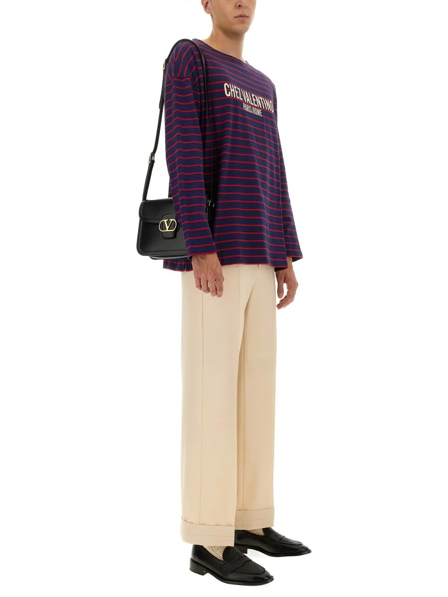 Valentino LONG SLEEVE T-SHIRT WITH "CHEZ VALENTINO" PRINT sold by Siebentaschen product image thumbnail 2