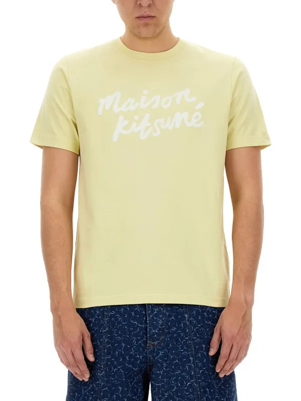 Maison Kitsune T-SHIRT WITH LOGO sold by Siebentaschen