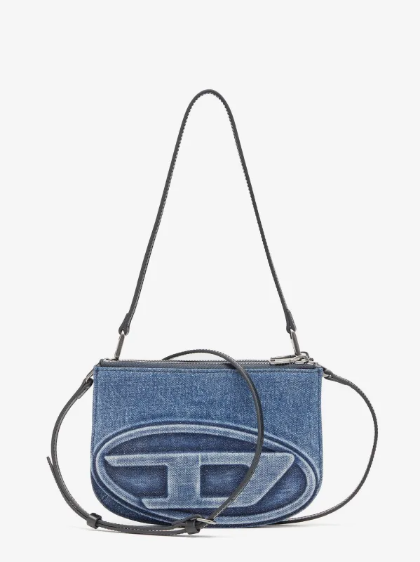 Diesel 1DR Twin denim crossbody bag sold by Siebentaschen