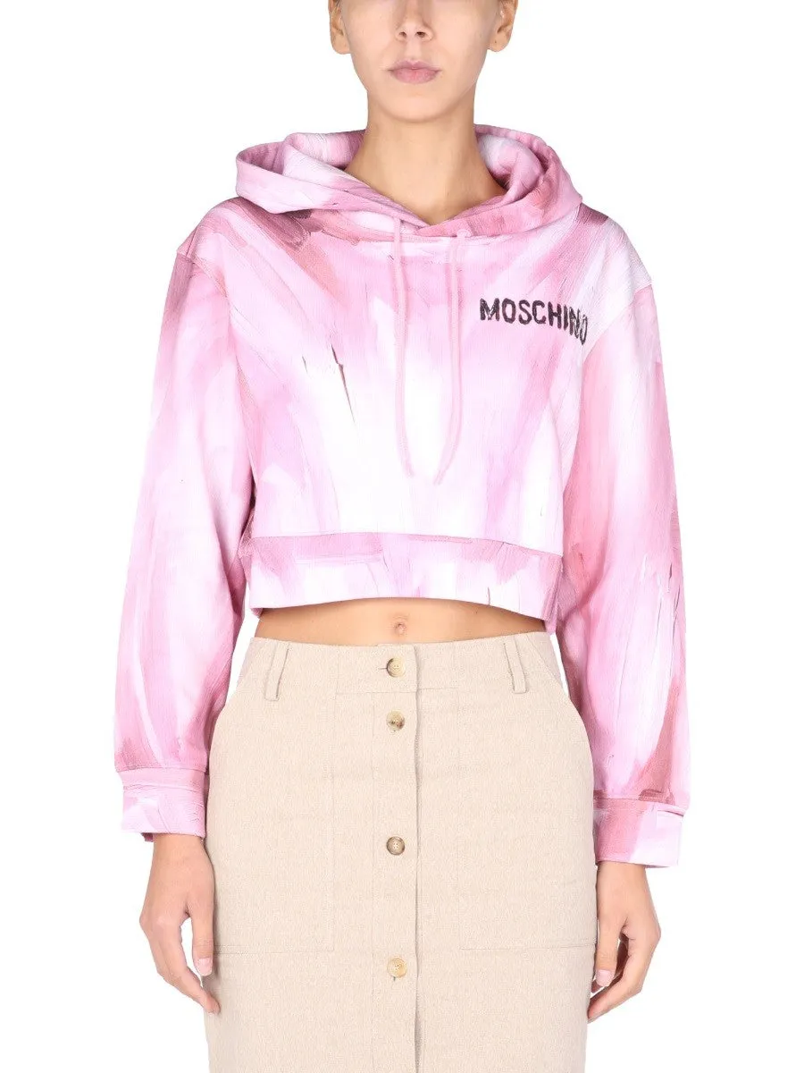 Moschino "ART THEME" CROPPED SWEATSHIRT sold by Siebentaschen