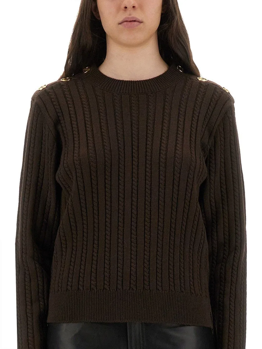 Golden Goose WOOL SWEATER WITH BUTTON DETAIL sold by Siebentaschen product image thumbnail 4