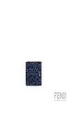 Fendi Denim-effect FF Jacquard bi-fold wallet sold by Siebentaschen
