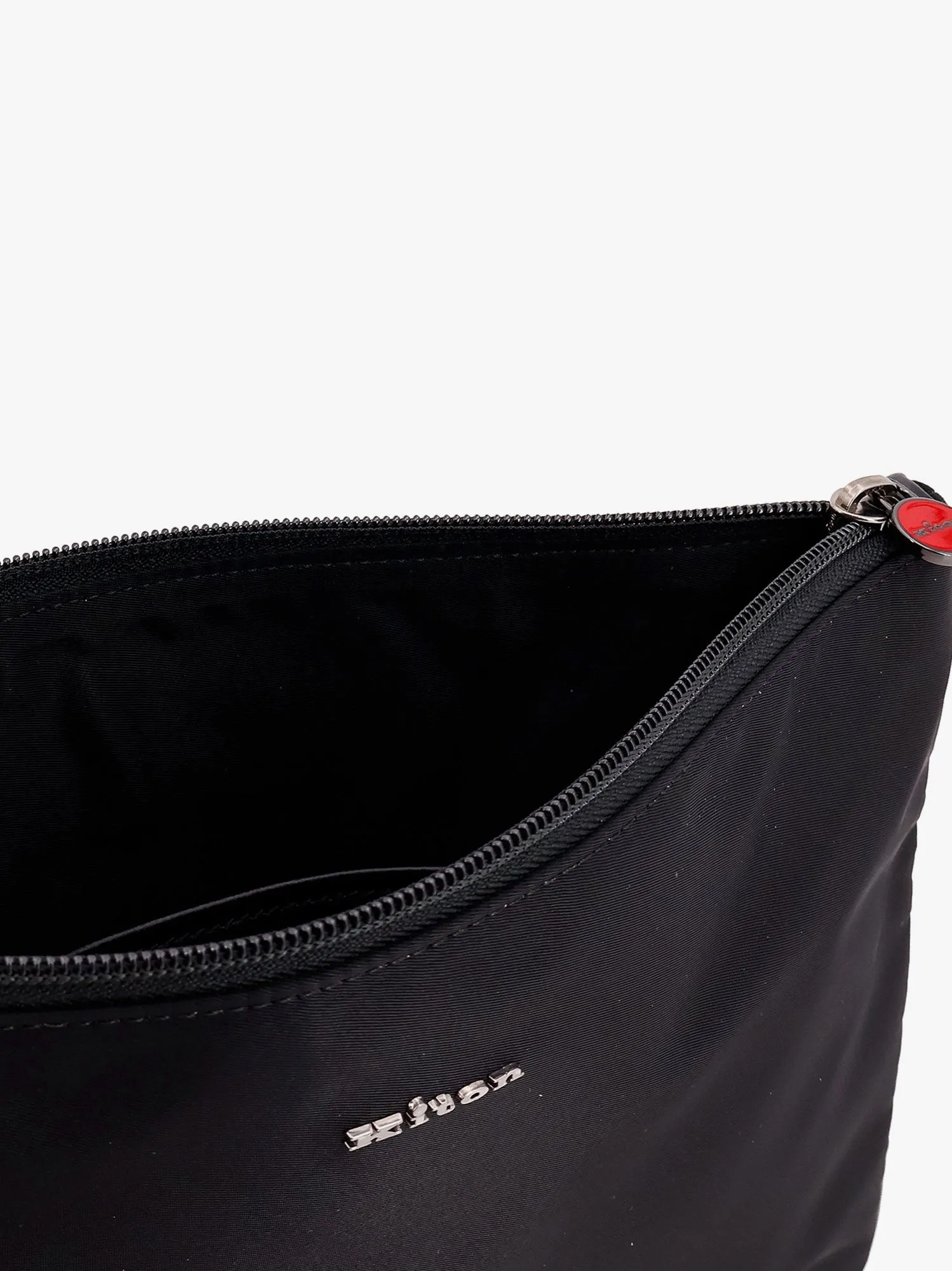 KITON CIRO PAONE Nylon clutch bag with metal lettering logo sold by Siebentaschen product image thumbnail 3