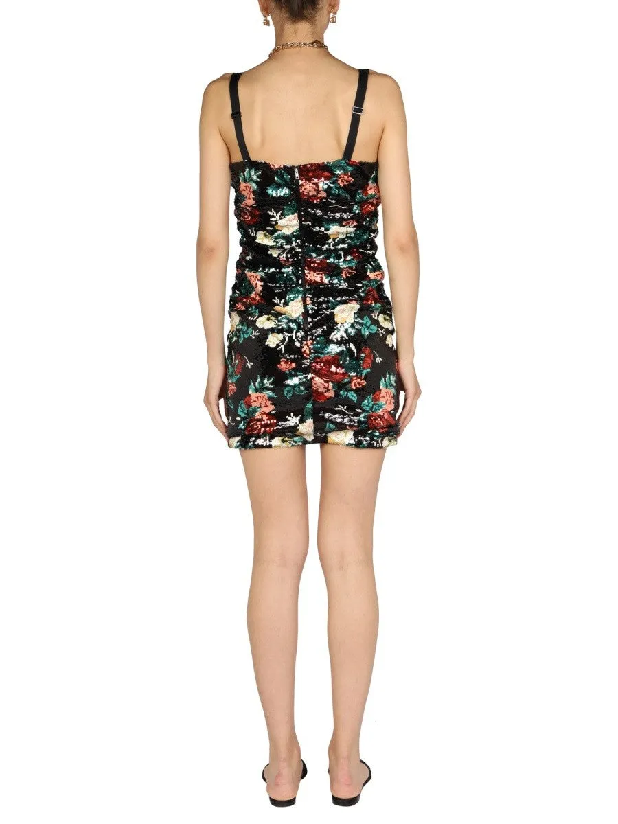 Dolce & Gabbana ROSE EMBROIDERY SHORT DRESS sold by Siebentaschen product image thumbnail 3