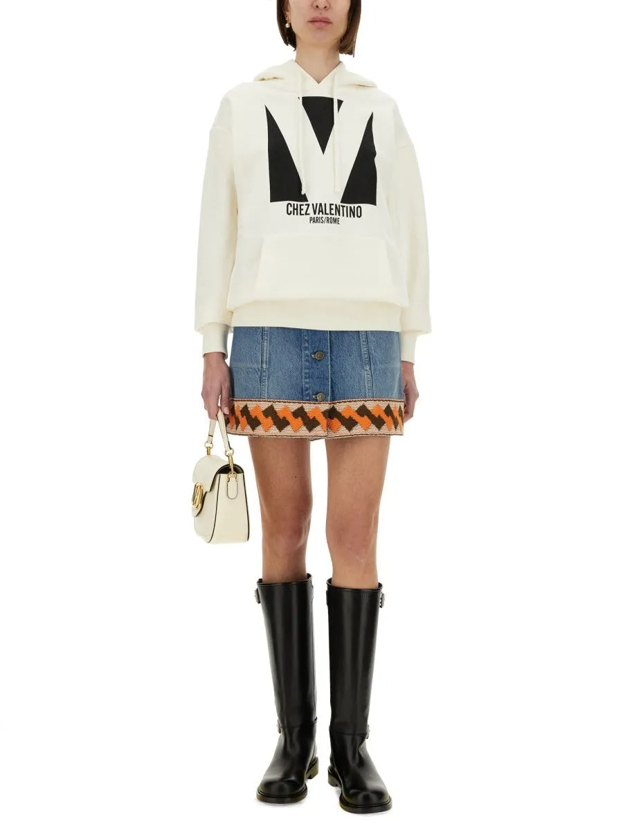 Valentino COTTON HOODIE WITH PRINT sold by Siebentaschen product image thumbnail 2