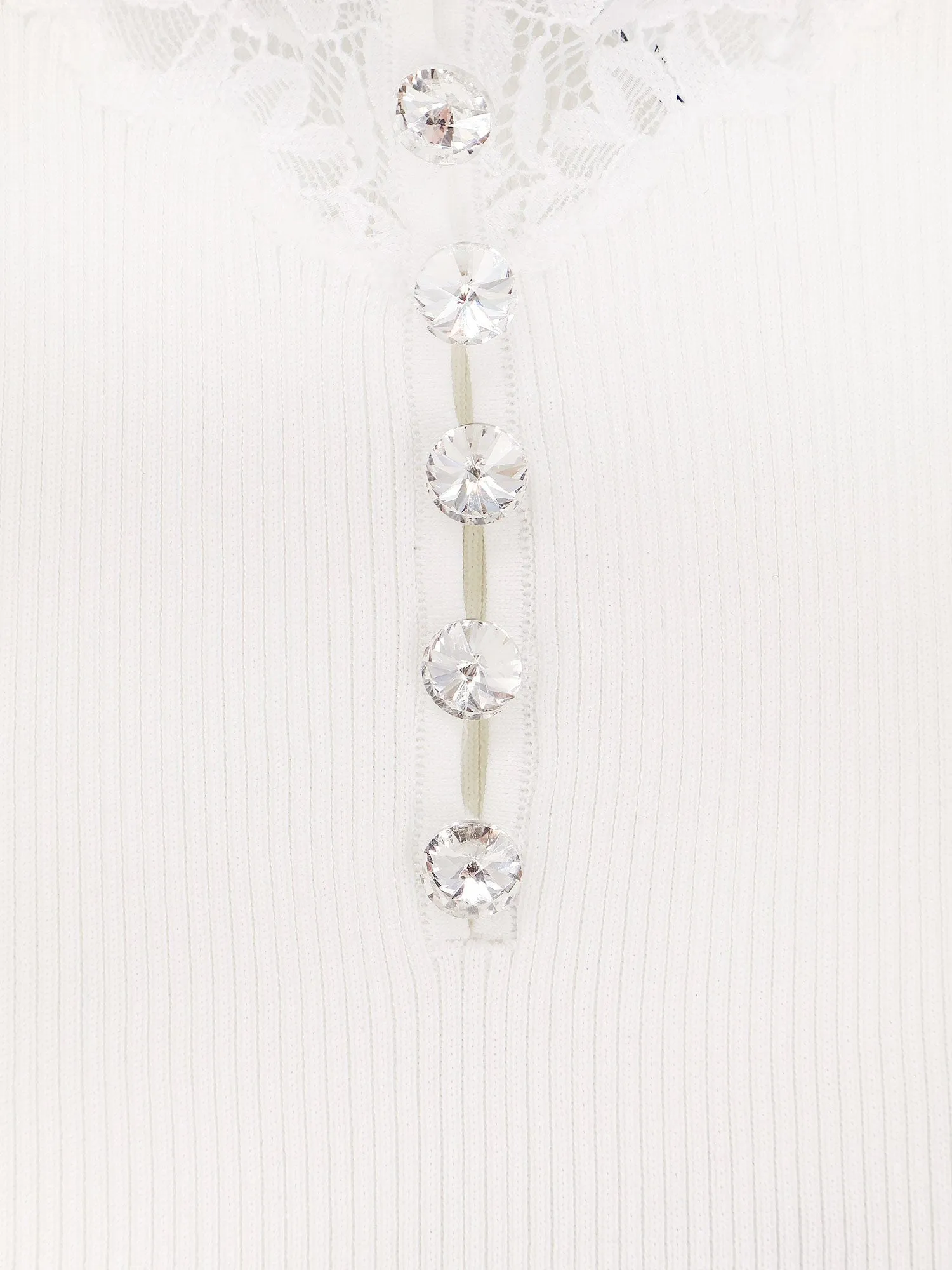 SELF PORTRAIT Viscose top with lace inserts sold by Siebentaschen product image thumbnail 3