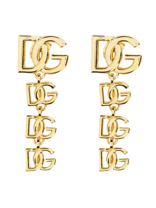 Dolce & Gabbana DG LOGO LONG EARRINGS sold by Siebentaschen