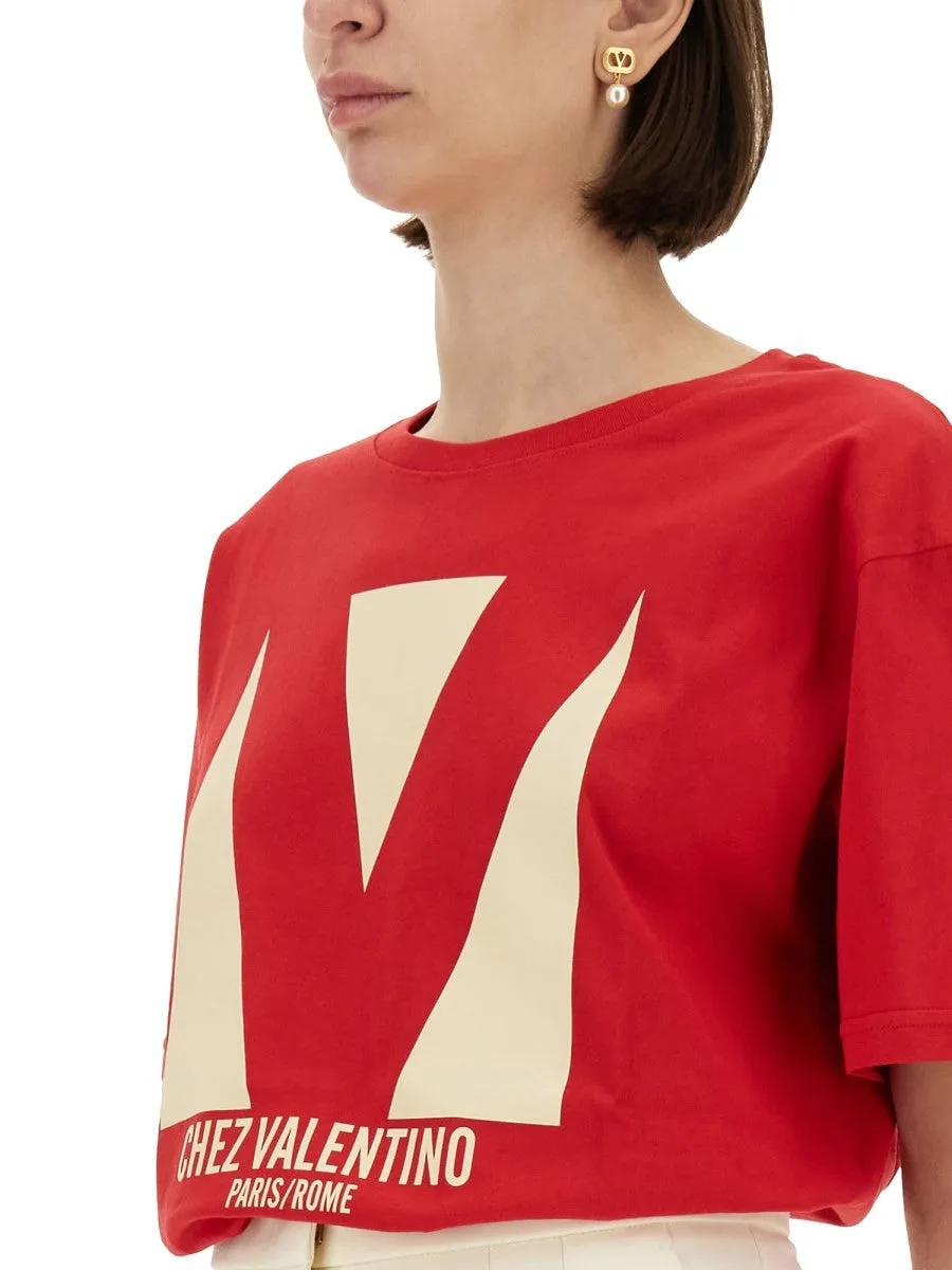 Valentino "CHEZ VALENTINO" PRINT T-SHIRT sold by Siebentaschen product image thumbnail 4