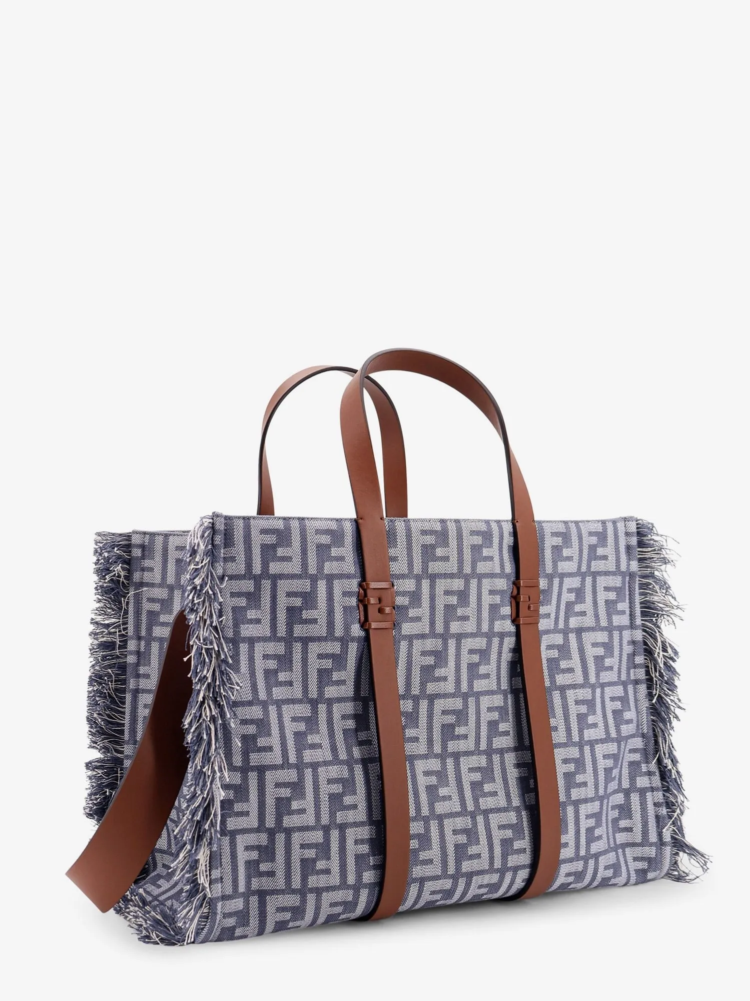 Fendi Summer Tote FF jacquard fabric shoulder bag with fringes sold by Siebentaschen product image thumbnail 5