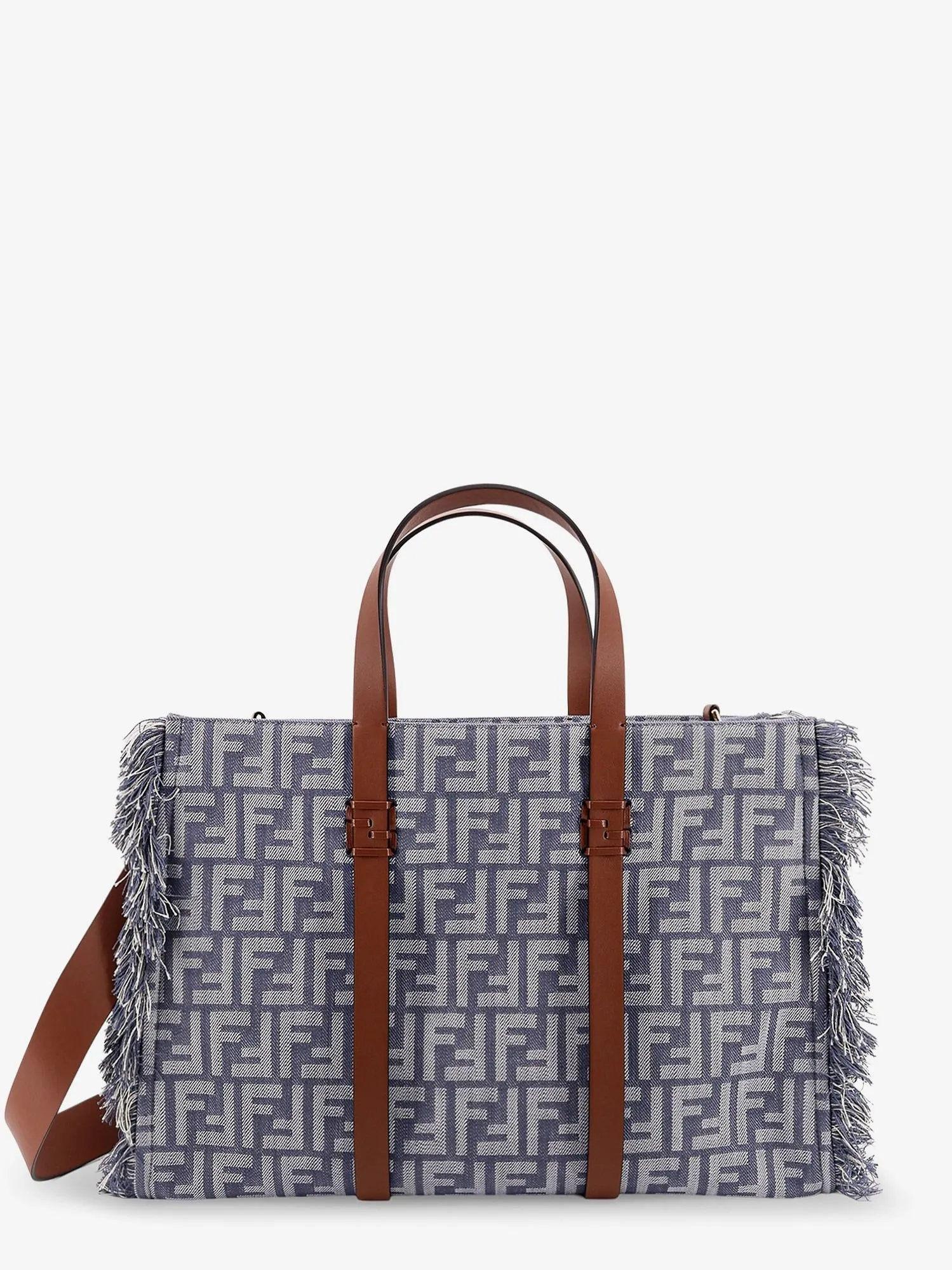 Fendi Summer Tote FF jacquard fabric shoulder bag with fringes sold by Siebentaschen product image thumbnail 3