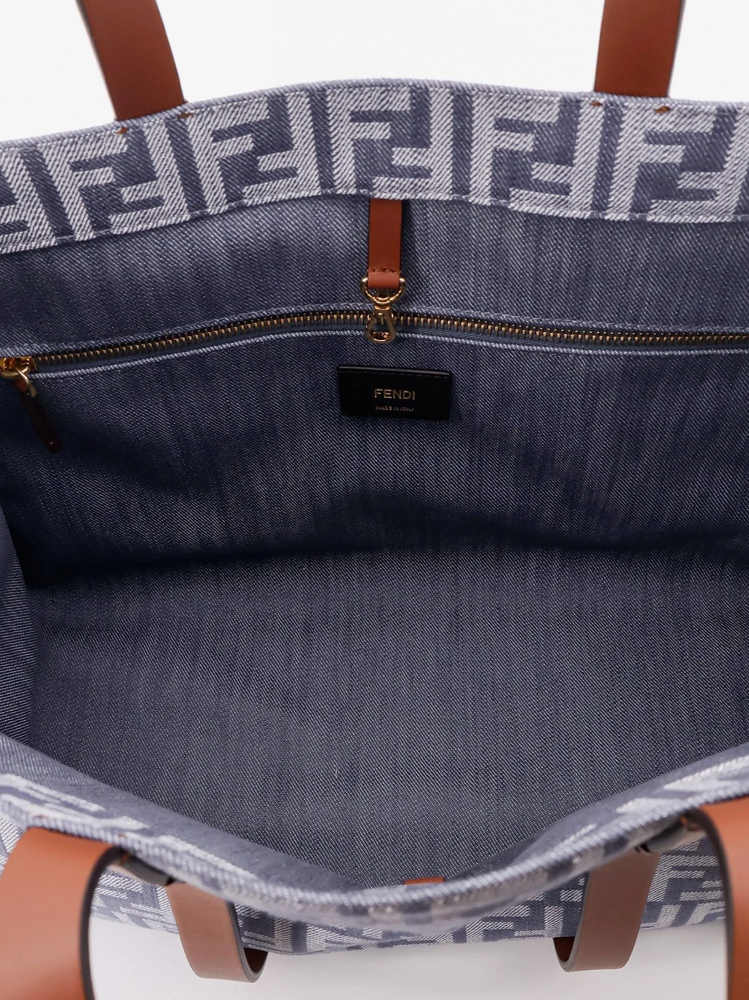 Fendi Summer Tote FF jacquard fabric shoulder bag with fringes sold by Siebentaschen