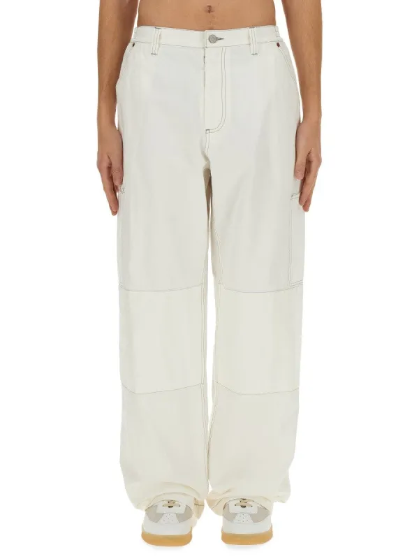 MM6 MAISON MARGIELA COTTON CANVAS PANTS sold by Siebentaschen