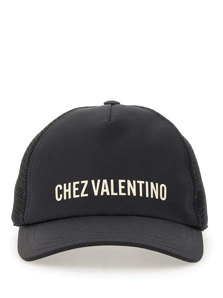 Valentino Garavani "CHEZ VALENTINE" BASEBALL HAT sold by Siebentaschen