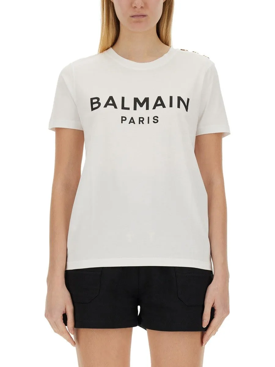 Balmain T-SHIRT WITH LOGO sold by Siebentaschen