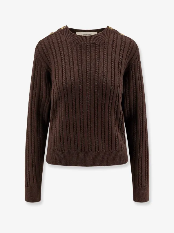 Golden Goose Deluxe Brand Ofra woven virgin wool sweater sold by Siebentaschen
