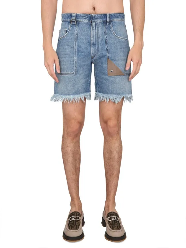Fendi DENIM BERMUDA SHORTS sold by Siebentaschen