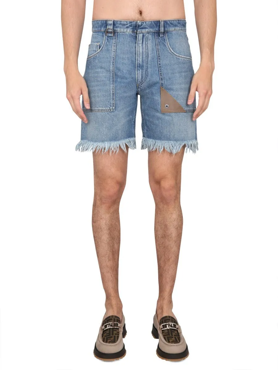 Fendi DENIM BERMUDA SHORTS sold by Siebentaschen