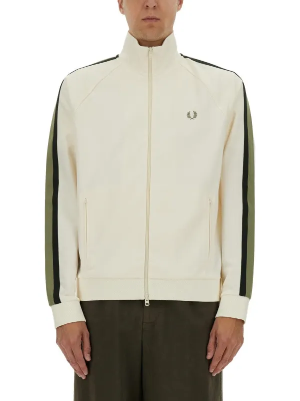 FRED PERRY TRACK JACKET WITH TWO-COLOR WEBBING sold by Siebentaschen