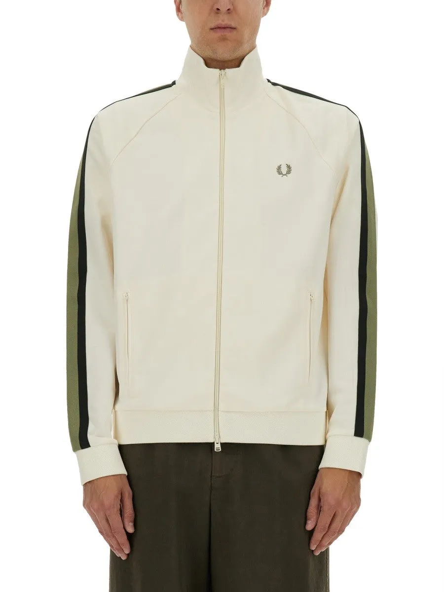 FRED PERRY TRACK JACKET WITH TWO-COLOR WEBBING sold by Siebentaschen