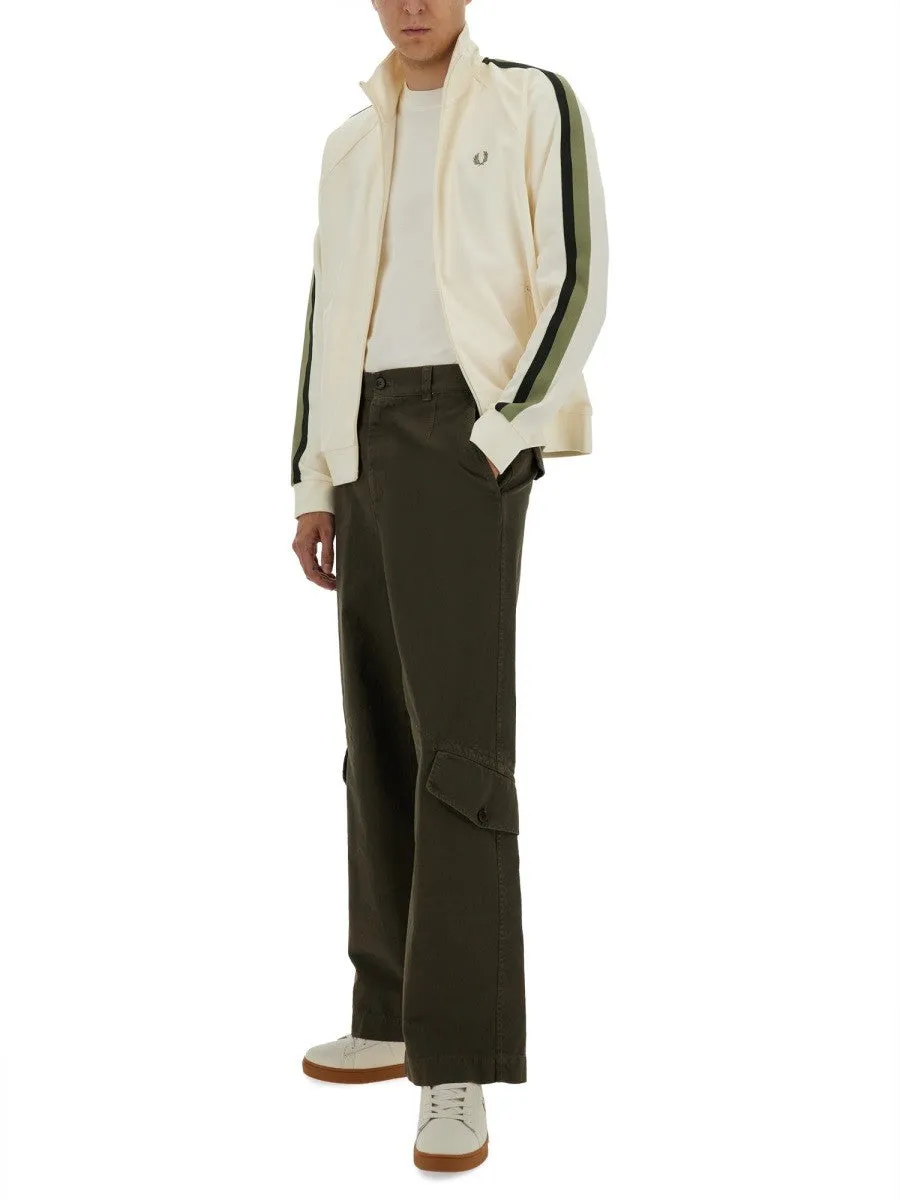 FRED PERRY TRACK JACKET WITH TWO-COLOR WEBBING sold by Siebentaschen product image thumbnail 2