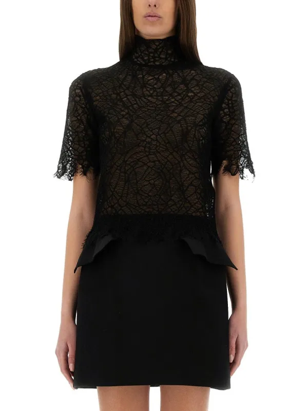 Alexander Mcqueen SPIDER WEB LACE TOP sold by Siebentaschen