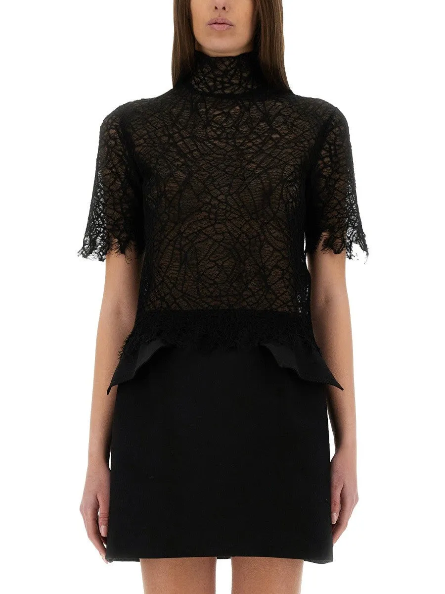Alexander Mcqueen SPIDER WEB LACE TOP sold by Siebentaschen